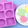 Palm Olive Leaves Silicone Soap Mold