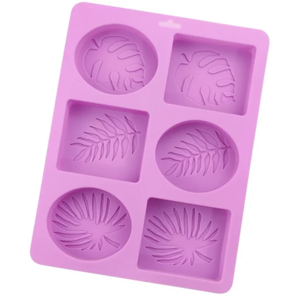 Palm Olive Leaves Silicone Soap Mold