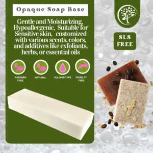 1KG Opaque Glycerin Soap Base SLS FREE