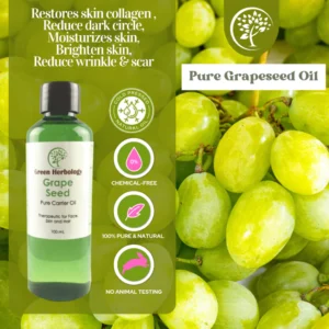 my-11134207-7ras9-m29qa3j13jjxd8.webp Cold Pressed Grapeseed Oil For Soap Making Face Oil Body Oil Carrier Oil