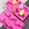 Footprint Bear Shape Silicone Soap Mold