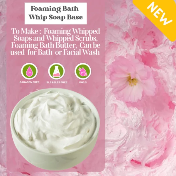 2KG Luxe Lather Whipped Foaming Bath Butter Soap Base DIY Whip Soap Face and Body Scrub